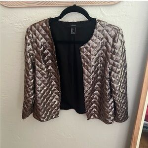 Forever21 Sequin Gold Blazer Size S